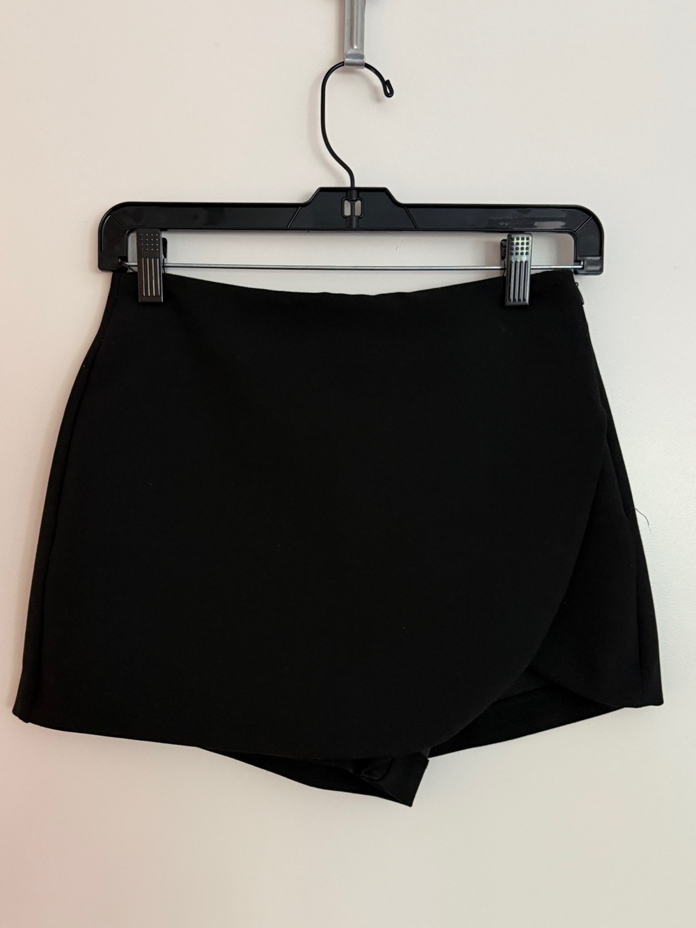 Zara Black Wrap-Style Skort